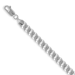 ACN006C-18 | 925 Sterling Silver Curb Chain Necklace