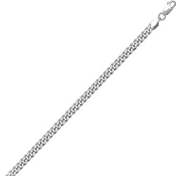 ACN021B-8.5 | JN Jewellery 925 Silver Cuban 4.8mm Gauge Chain
