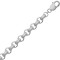 ACN023A-26 | JN Jewellery 925 Silver Patterened & Plain Belcher 9.0mm Gauge Chain
