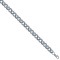 ACN024B-8.5 | 925 Sterling Silver CZ set and Patterened Belcher Bracelet