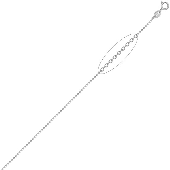 925 Silver Rhodium Plated Rolo Extender Chain