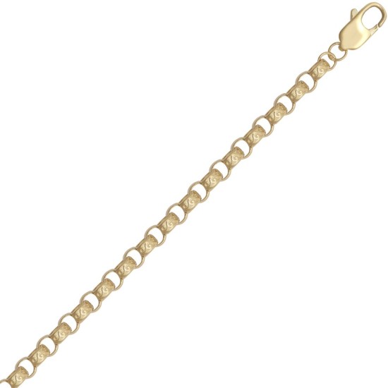 ACN048A-GP-24 | 925 Silver Gold Plated Belcher Chain