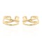 AEC001-GP | 925 Silver Ear Cuff 14ct Gold Plated