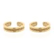 AEC006-GP | 925 Silver Ear Cuff 14ct Gold Plated