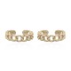 AEC007-GP | 925 Silver Ear Cuff 14ct Gold Plated