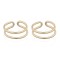 AEC010A | 925 Silver Ear Cuff 14ct Gold Plated