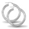 AER002C | 925 Sterling Silver Twist Hoop Earrings