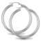 AER006D | 925 Sterling Silver Polished Hoop Earrings