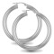 AER007C | 925 Sterling Silver Polished Hoop Earrings