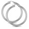 AER007D | 925 Sterling Silver Polished Hoop Earrings