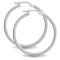 AER009D | 925 Sterling Silver Polished Hoop Earrings