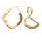 AER019-GP | 925 Silver 14K Gold Plated Formed Hoop Earrings