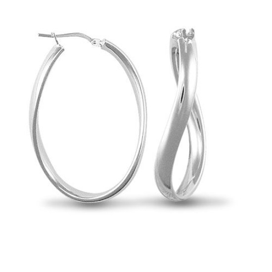 AER027 | 925 Silver Formed Hoop Earrings