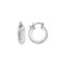AER131A | 925 Silver Resin Set Hoop Earrimgs