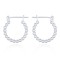 AER144 | 925 Silver Bead Design Hoops