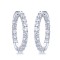 AER148 | 925 Silver CZ Set Hoops 22mm