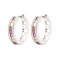 AER153 | 925 Silver Rhodium Plated Multri Col CZ Set Earrings