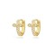 AER158 | 925 Silver 14ct Gold Plated CZ Set Earrings