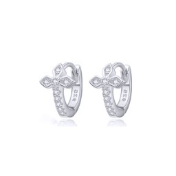 AER158-RP | 925 Silver Rhodium Plated CZ Set Earrings