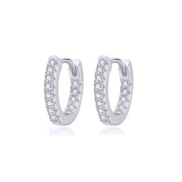 AER159-RP | 925 Silver Rhodium Plated CZ Set Earrings