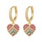 AER160 | 925 Silver 14ct Gold Plated CZ Set Earrings