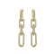 AER169 | 925 Silver 14ct Gold Plated CZ Set Earrings