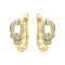 AER170 | 925 Silver 14ct Gold Plated CZ Set Earrings