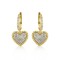 AER172 | 925 Silver 14ct Gold Plated CZ Set Earrings