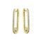 AER174 | 925 Silver 14ct Gold Plated CZ Set Earrings