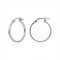 925 Silver Square Tube 17mm Hoops
