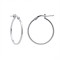 925 Silver Square Tube 22mm Hoops