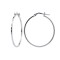 925 Silver Square Tube 32mm Hoops