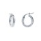 925 Silver Square Tube 15mm Hoops