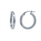 925 Silver Square Tube 20mm Hoops