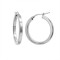 925 Silver Square Tube 25mm Hoops