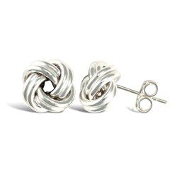 AES012 | 925 Sterling Silver Wool Knot Stud Earrings