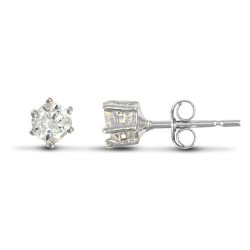 AES050 | 925 Silver 3mm Cubic Zirconia Studs