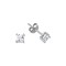 AES055A | 925 Silver 4mm CZ Set Studs Square