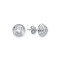AES115A | 925 Silver Tiered Wedding Cake Solitare 4mm CZ Set Stud Earrings