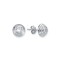 AES115B | 925 Silver Tiered Wedding Cake Solitare 5mm CZ Set Stud Earrings