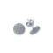 AES121 | 925 Silver CZ Pav? Set Button Stud Earrings