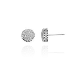 AES130 | 925 Silver CZ Cluster Studs