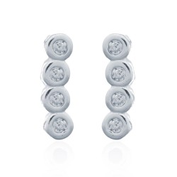 AES143 | 925 Silver Stud Earrings - CZ Set