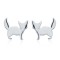 AES146 | 925 Silver Cat Stud Earrings