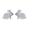 AES148 | 925 Silver Rabbit Stud Earrings