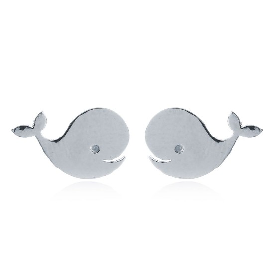 AES149 | 925 Silver Dolphin Studs