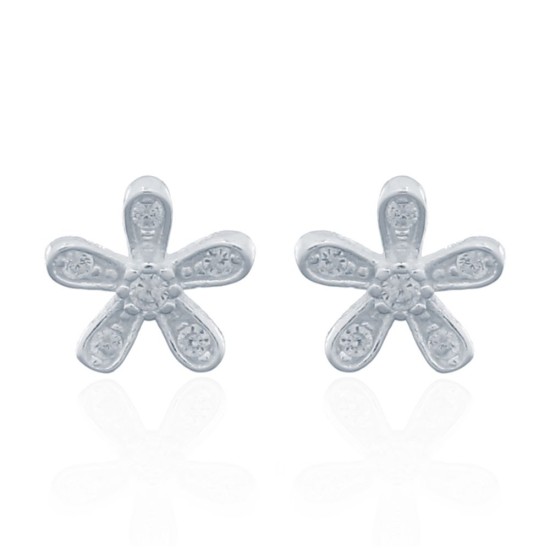 AES151 | 925 Silver Stud Earrings - CZ Set