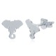 AES152 | 925 Silver Elephant Stud Earrings