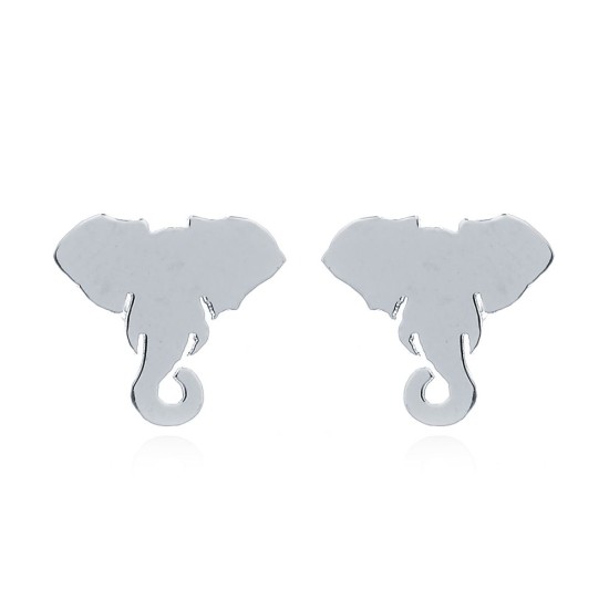 AES152 | 925 Silver Elephant Stud Earrings