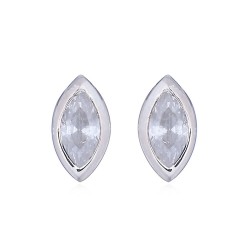 AES153 | 925 Silver Marquise CZ Set Studs